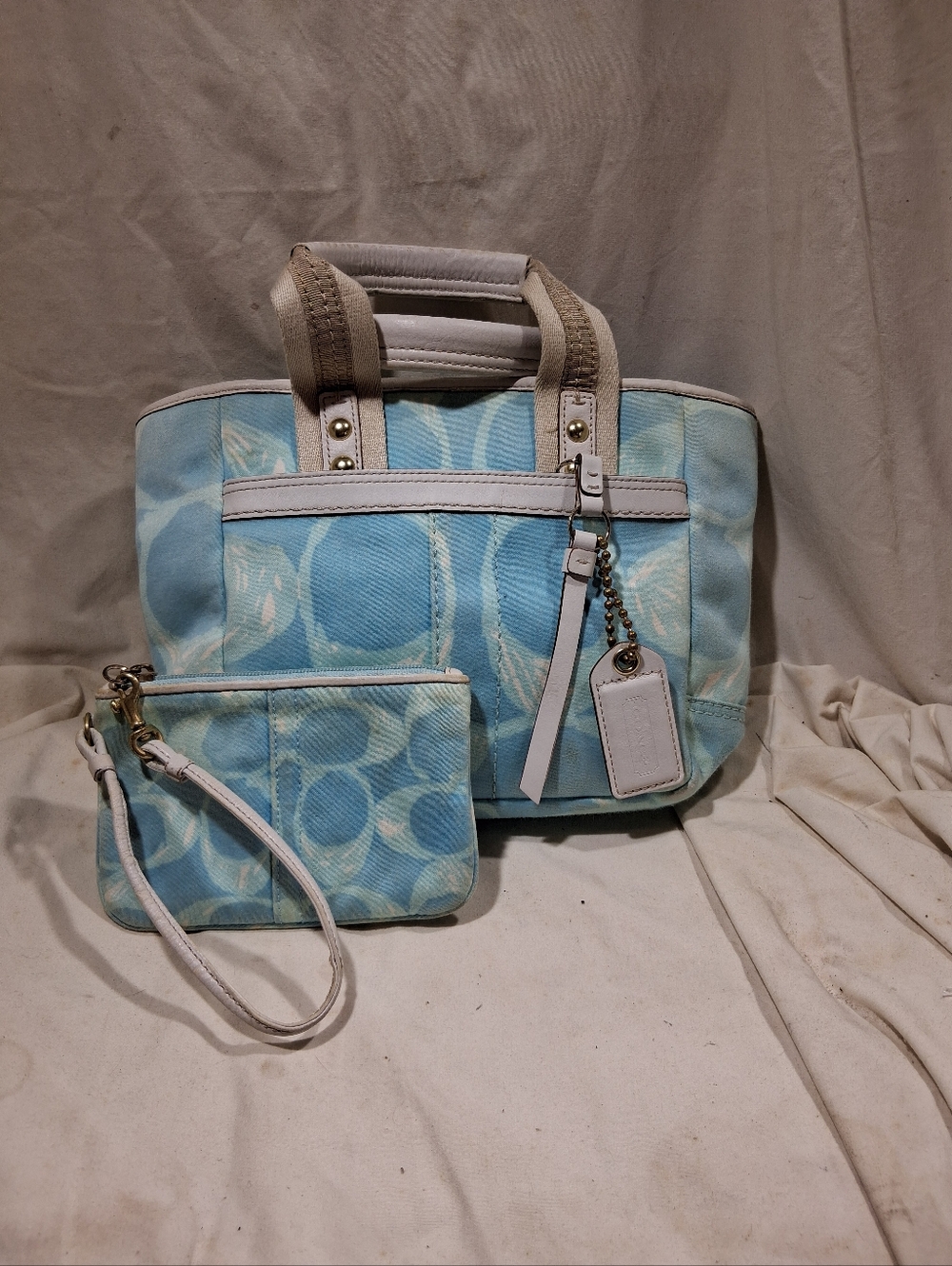 Coach Small Tote With Matching Wristlet